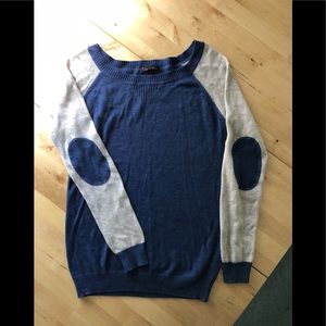 Elbow patch sweater
